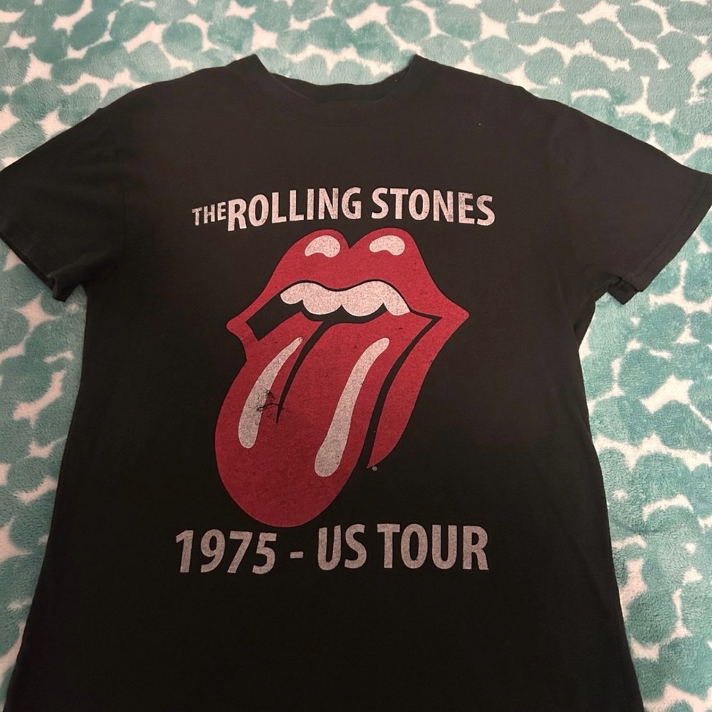 The Rolling Stones Black Cotton T-Shirt